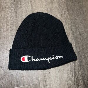 Black Champion Beanie